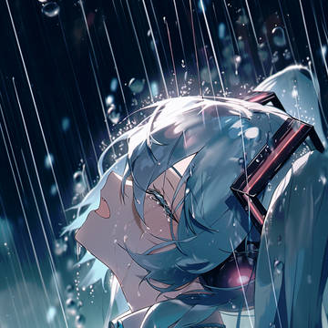 In the rain