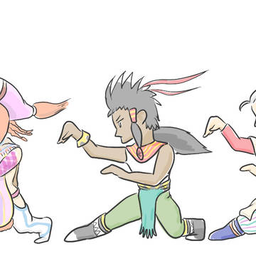 ハンターのポーズ
