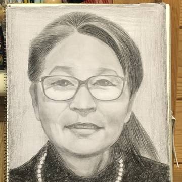 恩師の肖像画