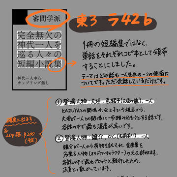 11/23 スパーク18 お品書き