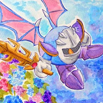 メタナイト、ダークメタナイト(落書き含む)