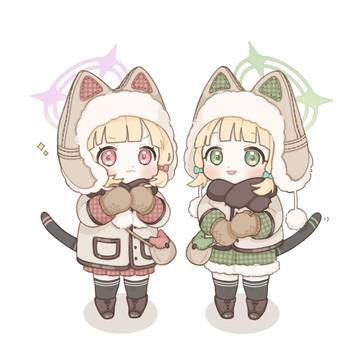 おでかけもこもこコートモモミド