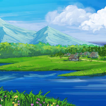 風景画と背景画