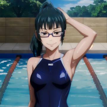 競泳水着を着た禪院真希