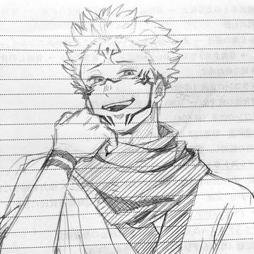 友達が描いてくれた宿儺様