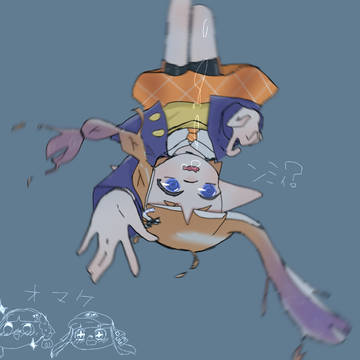 水に落ちちゃったイカ
