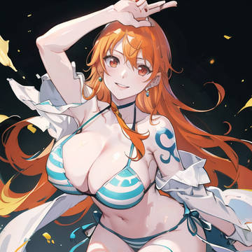 ナミさん、ビキニ