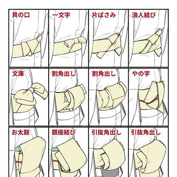 帯結びいろいろ