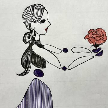 A rose.