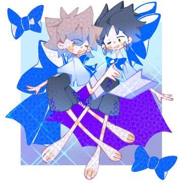 蓝色蝴蝶结魔法使——！！
