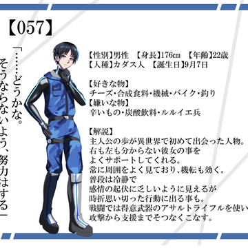 【ようこそ未来都市へ】キャラクター紹介「057」