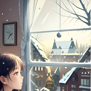 冬雪少女