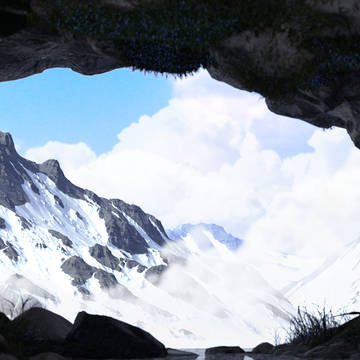 mountain cave