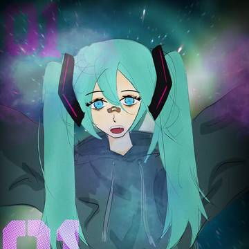 銀河の中の初音ミク