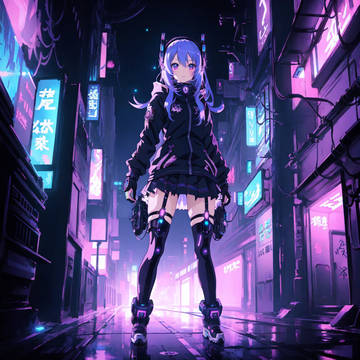 サイバーパンク　女の子