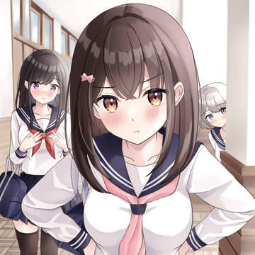 「も~デレデレしちゃって!」
