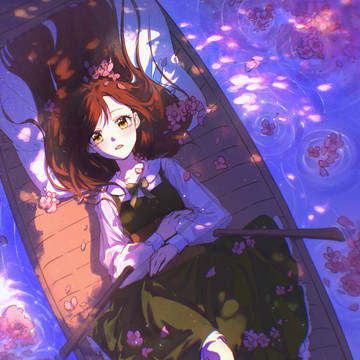 花が落ちる