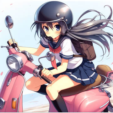 スクーターとJK
