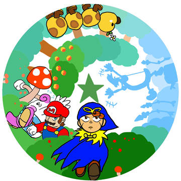 ハナちゃんの森(昔絵)