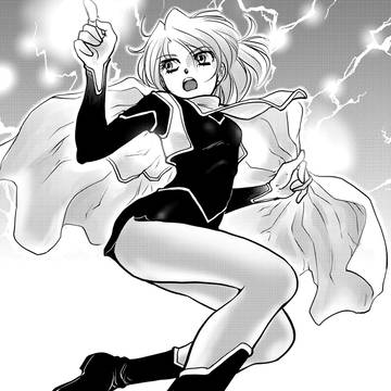 モノクロ漫画を意識して練習。