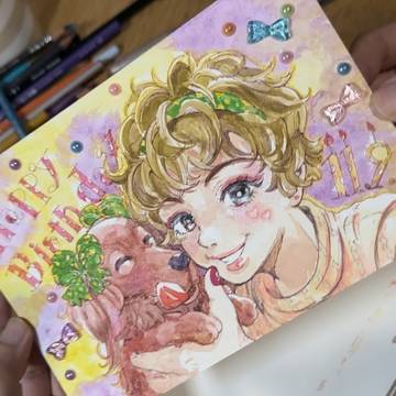 水彩の女の子