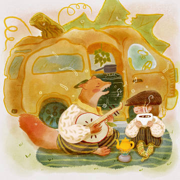 Camping life with Pumpkin Car
