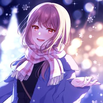 『見て見て、雪だよ！』