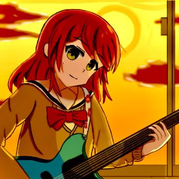 夕日と君の顔