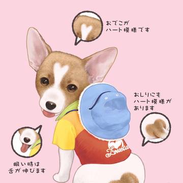 ペットの似顔絵のご依頼