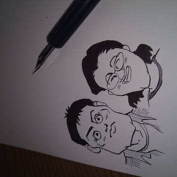 友人の似顔絵