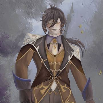 My Attempt at Painting Zhongli