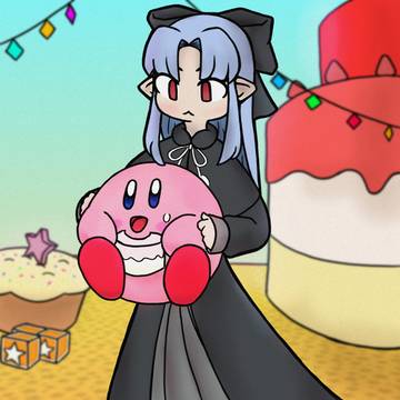 黒レンとカービィ