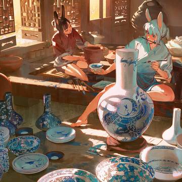 磁器絵付け師