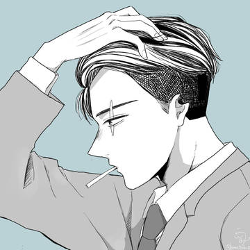 オールバック水木