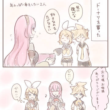 みねルカちゃんとドーナツ