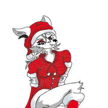 Samia with his Christmas suit