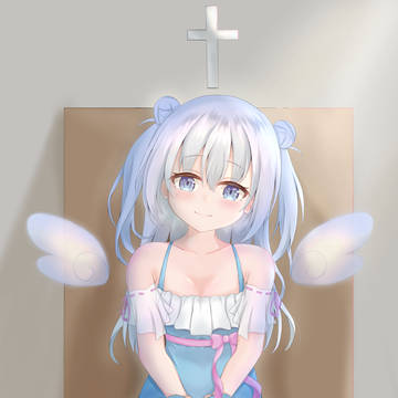 天使なの誕生日イラスト