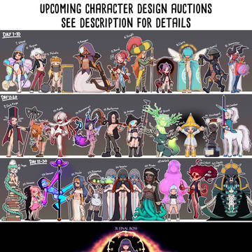 Loli-tober character designs