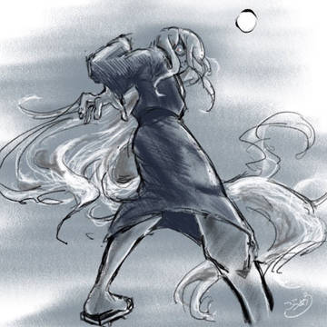 月夜にさまよう