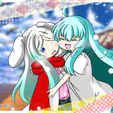 【オリキャラ】我が家の看板娘とニューフェイスのうさ子