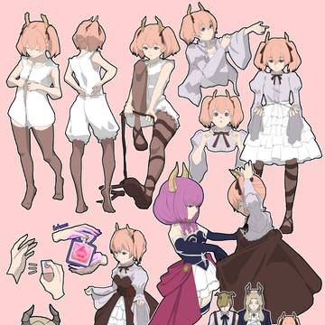 リーニエちゃんの身支度