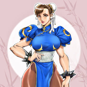 【春麗】月明かりの下の女神
