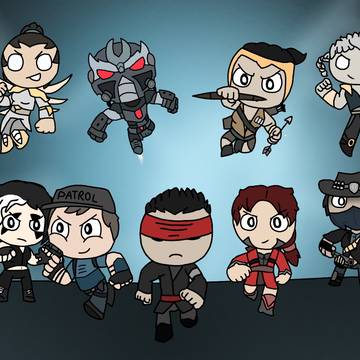 Chibi Mortal Kombat Group Photos