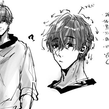 黒髪男子