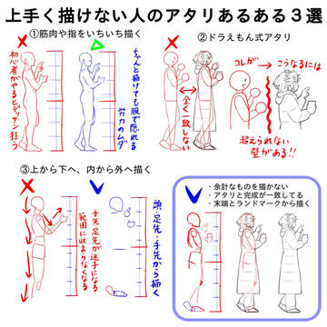 【講座】下手な人のアタリの描き方