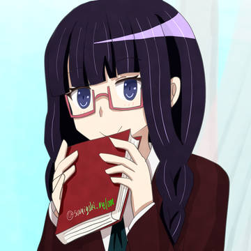 メガネ三つ編み文学少女