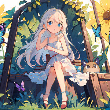 “今日的花园，还是这般繁华。”
