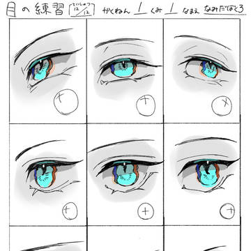 目の練習