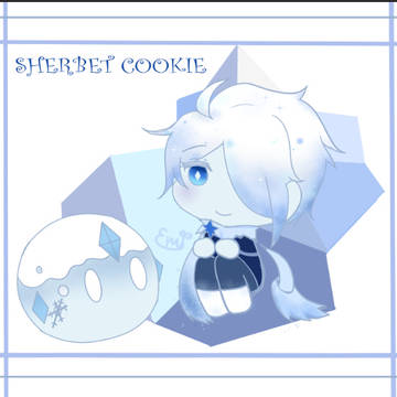 Sherbet cookie & ice slime ❄️
