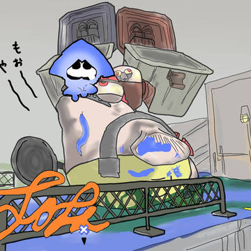 水没してしまったイカちゃん
